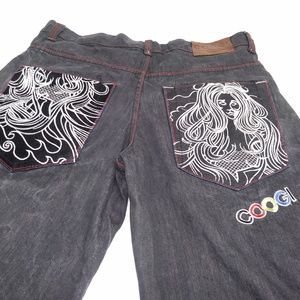 COOGI MENS SHORTS 34X15 DARK DENIM COTTON